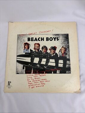 Vintage Beach Boys Wow! Great Concert Vinyl Record Album LP